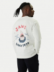 Jack & Jones Pikkade varrukatega T-s&auml;rk Jaws 12286615 Valge Relaxed Fit M