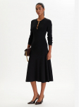 KARL LAGERFELD Kootud kleit B1W13003 Must Regular Fit