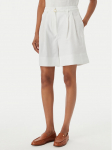 Tommy Hilfiger Riidest &scaron;ortsid WW0WW49040 Valge Wide Leg