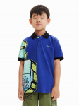 Desigual Polo s&auml;rk 23SBLK02 Tumesinine Regular Fit