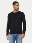 Boss Pikkade varrukatega T-s&auml;rk Tacls 50512111 Must Regular Fit