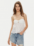 Gina Tricot Top 22678 Valge Regular Fit