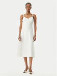 Elisabetta Franchi Kokteilikleit AB74852E2 360 Valge Regular Fit