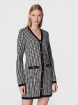 TWINSET Kootud kleit 222TT3303 Must Regular Fit