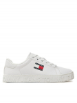 Tommy Jeans Tossud Tjw Logo Outsole Sneaker Ess EN0EN02703 Valge