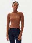Elisabetta Franchi Golf MK-11B-56E2-V290 Pruun Slim Fit