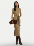 LAUREN RALPH LAUREN Kootud kleit 200980028003 Beež Slim Fit