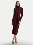 LAUREN RALPH LAUREN Kootud kleit 200980028006 Bordoopunane Slim Fit