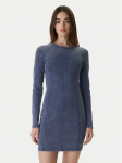 HUGO Kootud kleit Nopal 50552814 Sinine Slim Fit