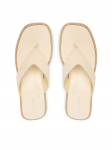 Calvin Klein Varbavahesandaalid Block Heel Espa 50 Thong Lth HW0HW02902 Beež