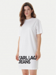 Karl Lagerfeld Jeans Igap&auml;evane kleit B1W13054 Valge Regular Fit