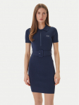 Guess Kootud kleit V6RK08 Z4642 Tumesinine Slim Fit
