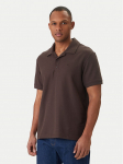 Calvin Klein Jeans Polo s&auml;rk Easy Micro Waffle LV04RF205G Pruun Regular Fit 2XL