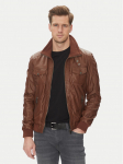 Serge Pariente Nahkjope Tornade Pruun Regular Fit