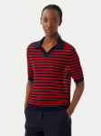 Tommy Hilfiger Polo s&auml;rk Pointelle WW0WW50060 Punane Regular Fit