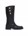 Elisabetta Franchi Ratsasaapad F4A6-E0744-1251 Must