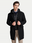 Bugatti Kevad-s&uuml;gis mantel 635628 61050 Must Regular Fit 56