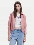 Desigual Tehisnahast jope 25SWEW47 Roosa Loose Fit