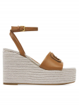 Guess Espadrillid FLJTAN LEA04 Pruun
