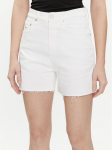 Tommy Jeans Teksap&uuml;ksid DW0DW17636 Valge Mom Fit