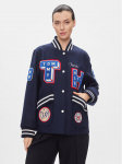 Tommy Hilfiger Bomber-jakk Collegiate Wool Blend Varsity WW0WW40479 Tumesinine Regular Fit S