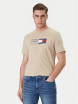 Tommy Hilfiger T-s&auml;rk Brand Love Box MW0MW42366 Beež Regular Fit
