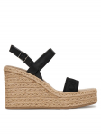Calvin Klein Espadrillid Wedge Espad 70 Webbing Lth HW0HW02901 Must