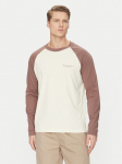 Jack & Jones Pikkade varrukatega T-s&auml;rk Boston 12272977 Pruun Relaxed Fit
