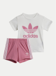 adidas Komplekti kuuluvad t-s&auml;rk ja &scaron;ortsid JE0523 Roosa Regular Fit