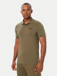 EA7 Emporio Armani Polo s&auml;rk 8NPF14 PJVQZ U7014 Khakiv&auml;rviline Regular Fit