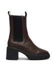 Calvin Klein Saapad Block Heel Chelsea Boot Lth HW0HW03694 Tumepruun