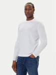 Bugatti Pikkade varrukatega T-s&auml;rk 8330-85044D Valge Regular Fit