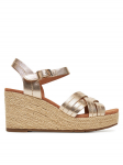 Clarks Espadrillid Sabina Strap 26181463 Kuldne