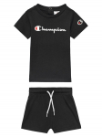 Champion Komplekti kuuluvad t-s&auml;rk ja &scaron;ortsid 307055 Must Regular Fit