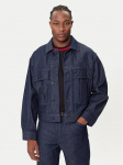 HUGO Teksajakk 50542915 Tumesinine Relaxed Fit