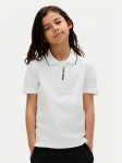 Calvin Klein Jeans Polo s&auml;rk Embro Logo IB0IB02542 D Valge Regular Fit