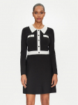 Morgan Kootud kleit 251-RMAVA Must Slim Fit