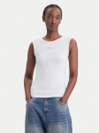 Guess Top W6YP1 7K3881 Valge Slim Fit
