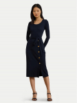 LAUREN RALPH LAUREN Kootud kleit 250889290005 Tumesinine Slim Fit