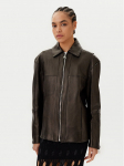 Patrizia Pepe Nahkjope 8O0160 L143 K103 Must Regular Fit