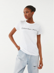 Calvin Klein Jeans T-s&auml;rk J20J220253 Valge Slim Fit XS