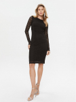 TWINSET Kokteilikleit 232TT2110 Must Regular Fit
