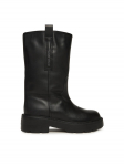 Tommy Jeans Saapad Tjw Leather Mid Tubular Boot EN0EN02834 Must