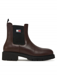 Tommy Jeans Poolsaapad Tjw Chelsea Leather Boot EN0EN02825 Pruun 37