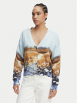 Desigual Kardigan Sun 26SWJF18 Helesinine Regular Fit