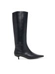 Calvin Klein Ratsasaapad Kitten Heel High Boot Lth HW0HW03167 Must