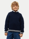 Tommy Hilfiger Kampsun KB0KB10629 Tumesinine Regular Fit