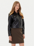 Morgan Tehisnahast jope 252-GNOLA Must Regular Fit