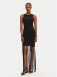 Patrizia Pepe Kootud kleit 2A2916/K260-K103 Must Regular Fit
