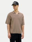 Jack & Jones Polo s&auml;rk Varenna 12272578 Beež Relaxed Fit